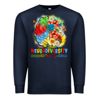 Navy neurodiversity celebrate the spectrum Premium Sweatshirt - JahusDesignShop