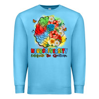 Ocean Blue neurodiversity celebrate the spectrum Premium Sweatshirt - JahusDesignShop