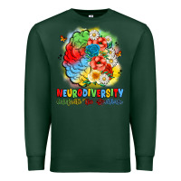 Sports Green neurodiversity celebrate the spectrum Premium Sweatshirt - JahusDesignShop