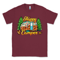 Burgundy happy camper Classic Tee - Zillion Design Studio