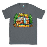 Charcoal Heather happy camper Classic Tee - Zillion Design Studio