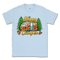Dusty Blue happy camper Classic Tee - Zillion Design Studio
