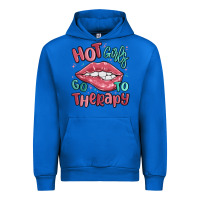 Cobalt hot girls go to therapy Urban Hoodie - MaliasSmallBusiness