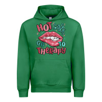 Emerald hot girls go to therapy Urban Hoodie - MaliasSmallBusiness