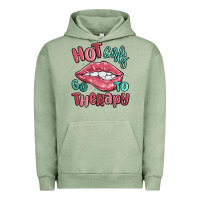 Pigment Oil Green hot girls go to therapy Urban Hoodie - MaliasSmallBusiness