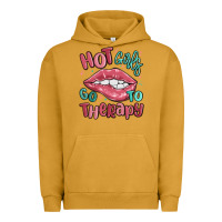 Pigment Peanut Butter hot girls go to therapy Urban Hoodie - MaliasSmallBusiness