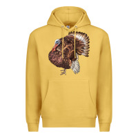 Antique Gold Bourbon Red Turkey Premium Hoodie - LillyAllenDesigns
