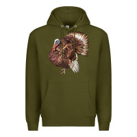 Army Green Bourbon Red Turkey Premium Hoodie - LillyAllenDesigns