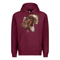 Burgundy Bourbon Red Turkey Premium Hoodie - LillyAllenDesigns