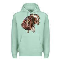 Seafoam Bourbon Red Turkey Premium Hoodie - LillyAllenDesigns