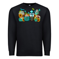 Black gemstone coffee cups Premium Sweatshirt - AdoDesignShop