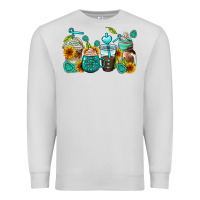 Dove Grey gemstone coffee cups Premium Sweatshirt - AdoDesignShop