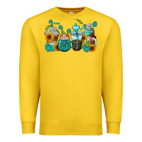 Lemon gemstone coffee cups Premium Sweatshirt - AdoDesignShop
