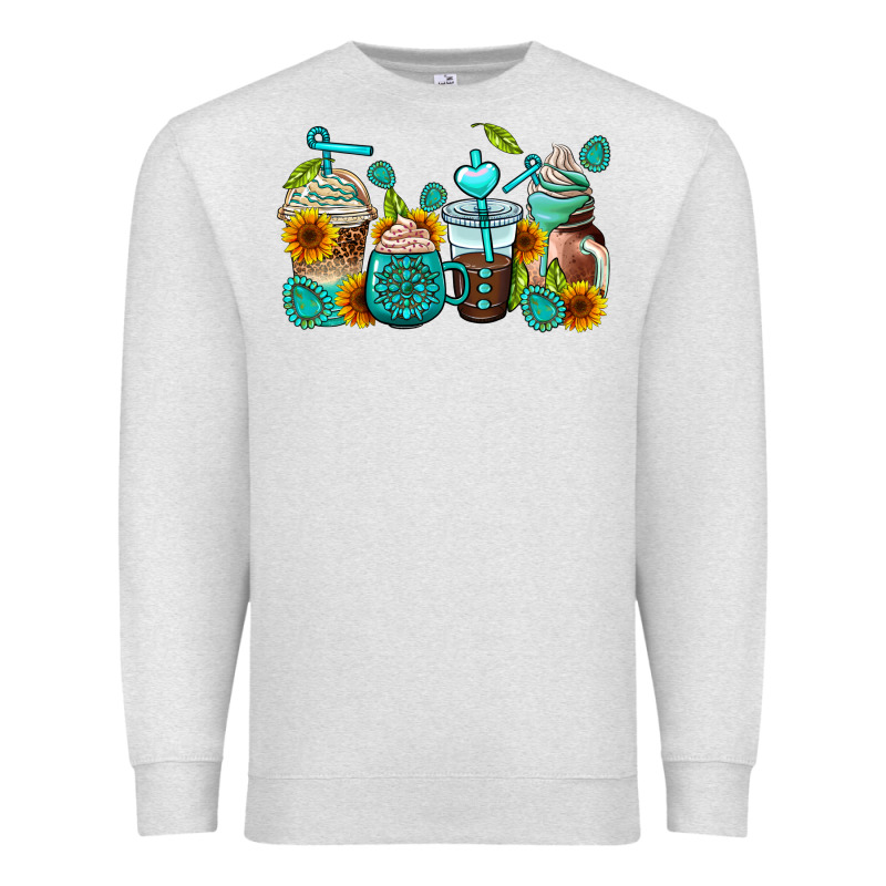 Gemstone Coffee Cups Premium Sweatshirt by AdoDesignShop | Teevron
