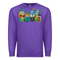 Purple gemstone coffee cups Premium Sweatshirt - AdoDesignShop