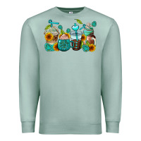 Seafoam gemstone coffee cups Premium Sweatshirt - AdoDesignShop