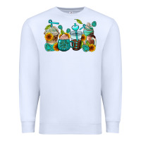 White gemstone coffee cups Premium Sweatshirt - AdoDesignShop