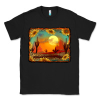 Black western desert sunset background Classic Tee - RanaPortraitStore