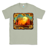 Matcha western desert sunset background Classic Tee - RanaPortraitStore