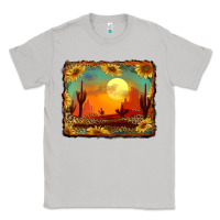 Moon Dust western desert sunset background Classic Tee - RanaPortraitStore