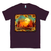 Plum western desert sunset background Classic Tee - RanaPortraitStore