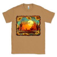 Toasted Coconut western desert sunset background Classic Tee - RanaPortraitStore