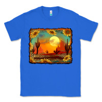 True Royal western desert sunset background Classic Tee - RanaPortraitStore