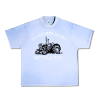 I'd Rather Be On My Tractor Urban Heavy Tee | Teevron