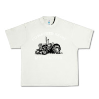Pistachio I'D Rather Be On My Tractor Urban Heavy Tee - Bettercallsaul