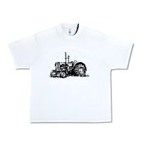White I'D Rather Be On My Tractor Urban Heavy Tee - Bettercallsaul