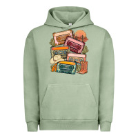 Pigment Oil Green customized country cassette tapes Urban Hoodie - MaliasSmallBusiness