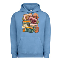 Pigment Pebble Blue customized country cassette tapes Urban Hoodie - MaliasSmallBusiness