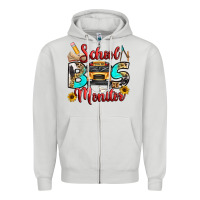 Dove Grey school bus monitor Zipper Hoodie - texasbilliewilder