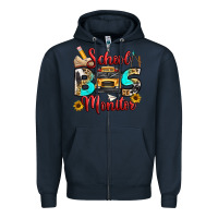 Navy school bus monitor Zipper Hoodie - texasbilliewilder