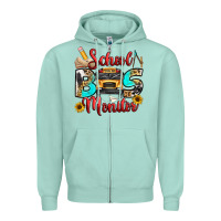 Seafoam school bus monitor Zipper Hoodie - texasbilliewilder