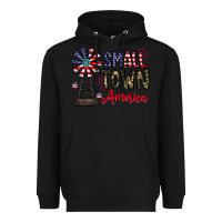Black small town america Heavyweight Hoodie - CowhideDigitalArt