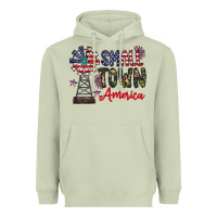 Matcha small town america Heavyweight Hoodie - CowhideDigitalArt