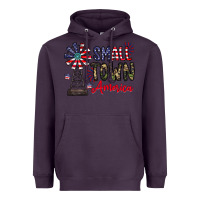 Plum small town america Heavyweight Hoodie - CowhideDigitalArt