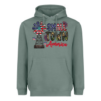 Sage small town america Heavyweight Hoodie - CowhideDigitalArt