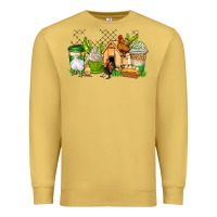 Antique Gold chicken coffee cups Premium Sweatshirt - AdoDesignShop