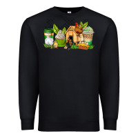 Black chicken coffee cups Premium Sweatshirt - AdoDesignShop