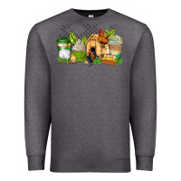 Charcoal Heather chicken coffee cups Premium Sweatshirt - AdoDesignShop