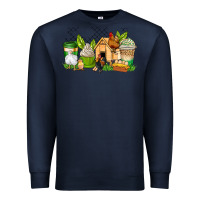 Navy chicken coffee cups Premium Sweatshirt - AdoDesignShop