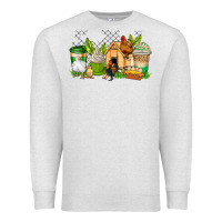 Oatmeal Heather chicken coffee cups Premium Sweatshirt - AdoDesignShop