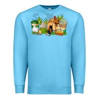 Ocean Blue chicken coffee cups Premium Sweatshirt - AdoDesignShop