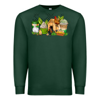 Sports Green chicken coffee cups Premium Sweatshirt - AdoDesignShop
