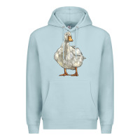 Blue Mist american pekin duck Premium Hoodie - LillyAllenDesigns