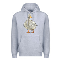 Heather Grey american pekin duck Premium Hoodie - LillyAllenDesigns
