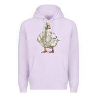 Lilac american pekin duck Premium Hoodie - LillyAllenDesigns
