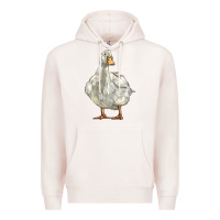 Pale Pink american pekin duck Premium Hoodie - LillyAllenDesigns